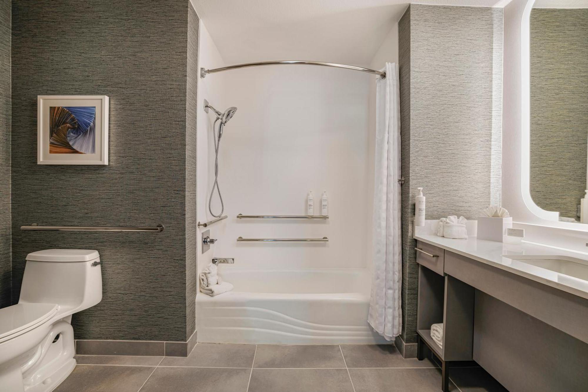 King Suite Accessible Tub Mobility Hearing Access or Non-Smoking